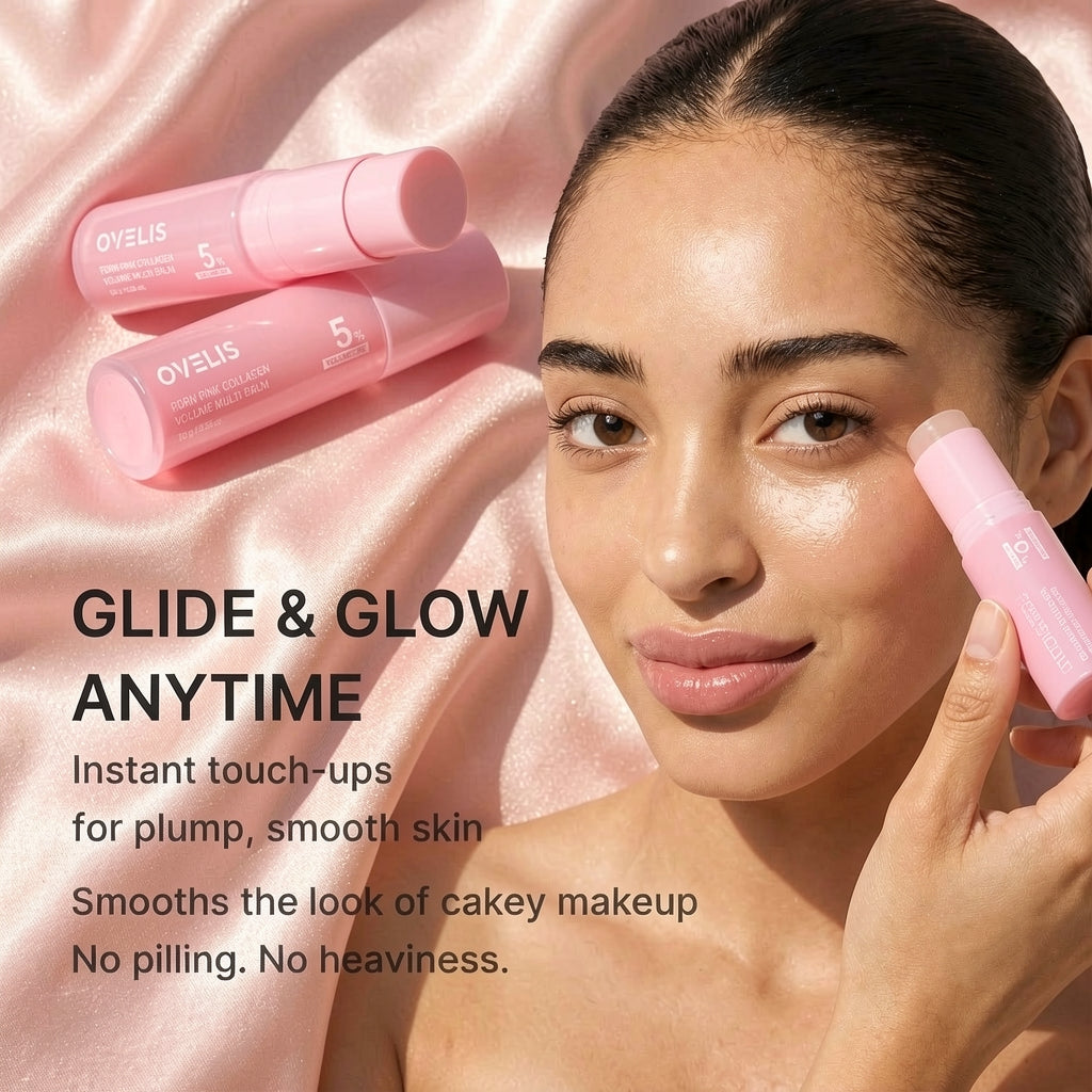 PDRN Collagen Pink Face Balm Stick | K-Beauty